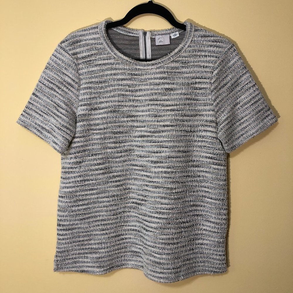 Anthropologie Postmark Tweed Style Blouse Medium